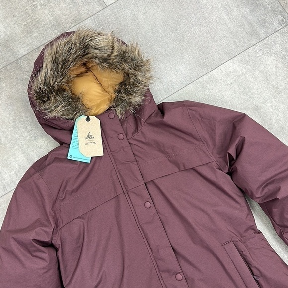 🍁 PRANA🍁 SAYAMA LONG JACKET WINTER COZY WARM maroon - Picture 4 of 17